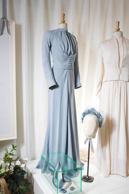 Wallis Simpson Duchess of Windsor 1937 wedding dress ensemble designed by Mainbocher