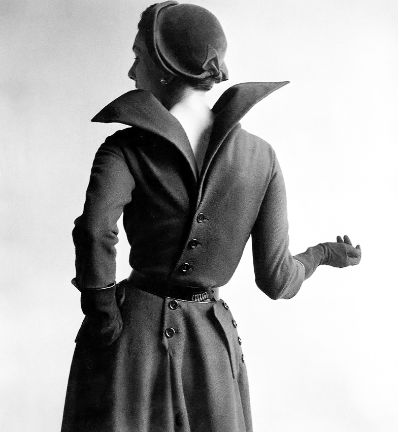 Barbara Goalen for Christion Dior, 1948, photo by Clifford Coffin