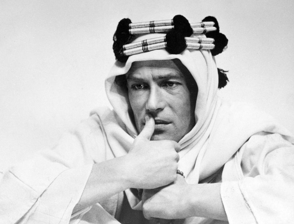 Peter O'Toole and Omar Sharif in film Lawrence of Arabia (1962)