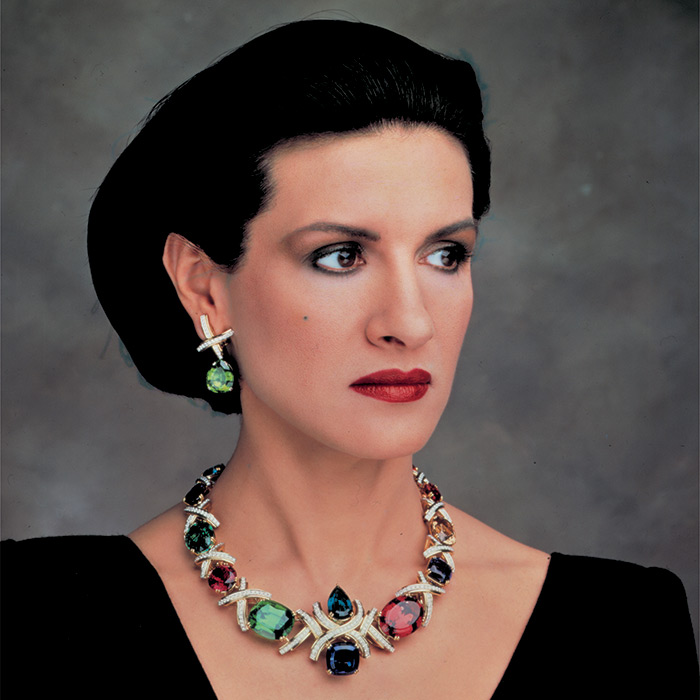Paloma Picasso the designer of Tiffany Co.