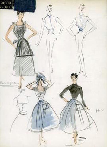 Audrey Hepburn movie costume in film Sabrina(1954) with all Sabrina's outfits