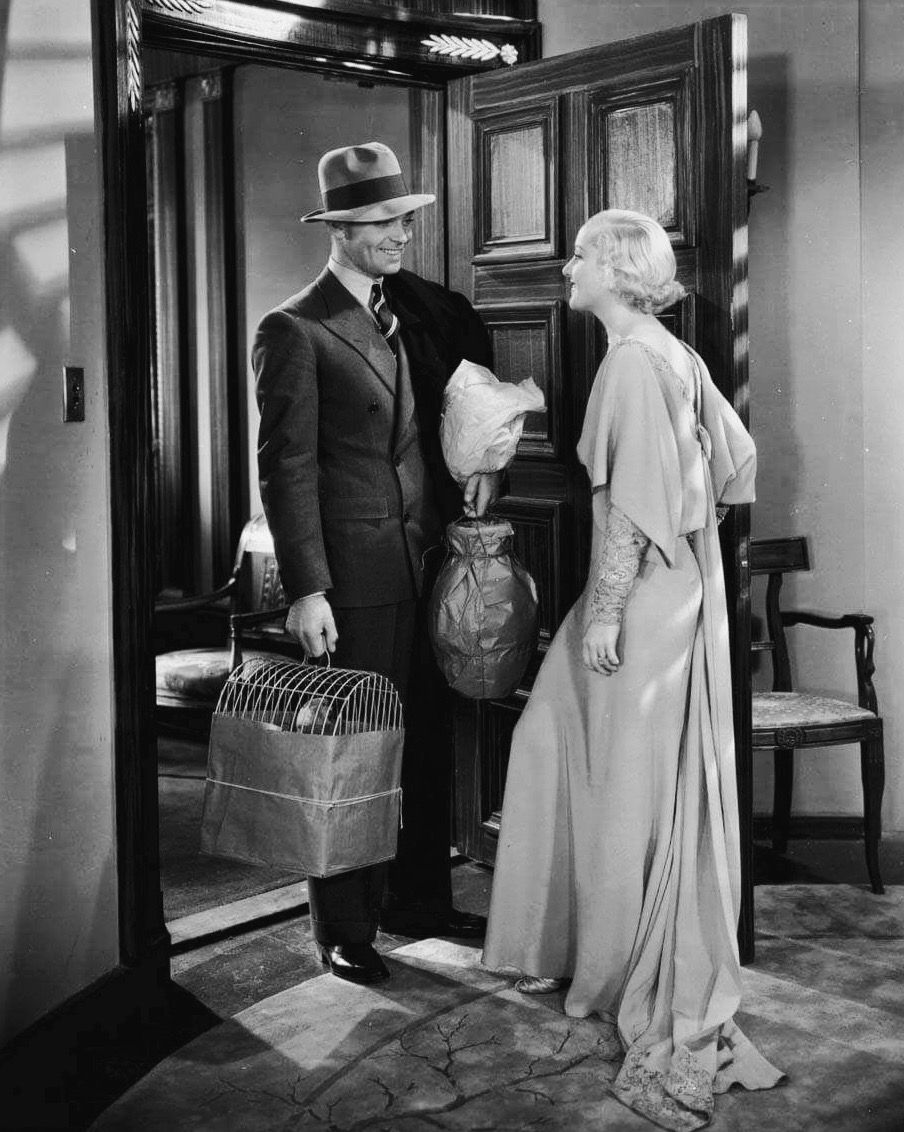 Carole Lombard and Clark Gable in a publicity still for No Man of Her Own (1932)