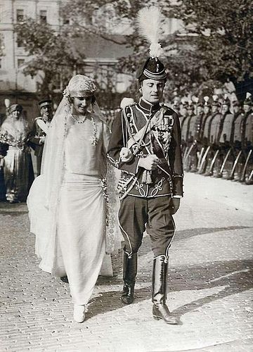 Princess Olga of Greece and Denmark's wedding to Prince Paul of Yugoslavia in Belgrade, 22 October 1923