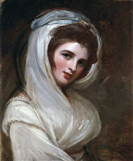 Emma Hamilton circa. 1785, by George Romney