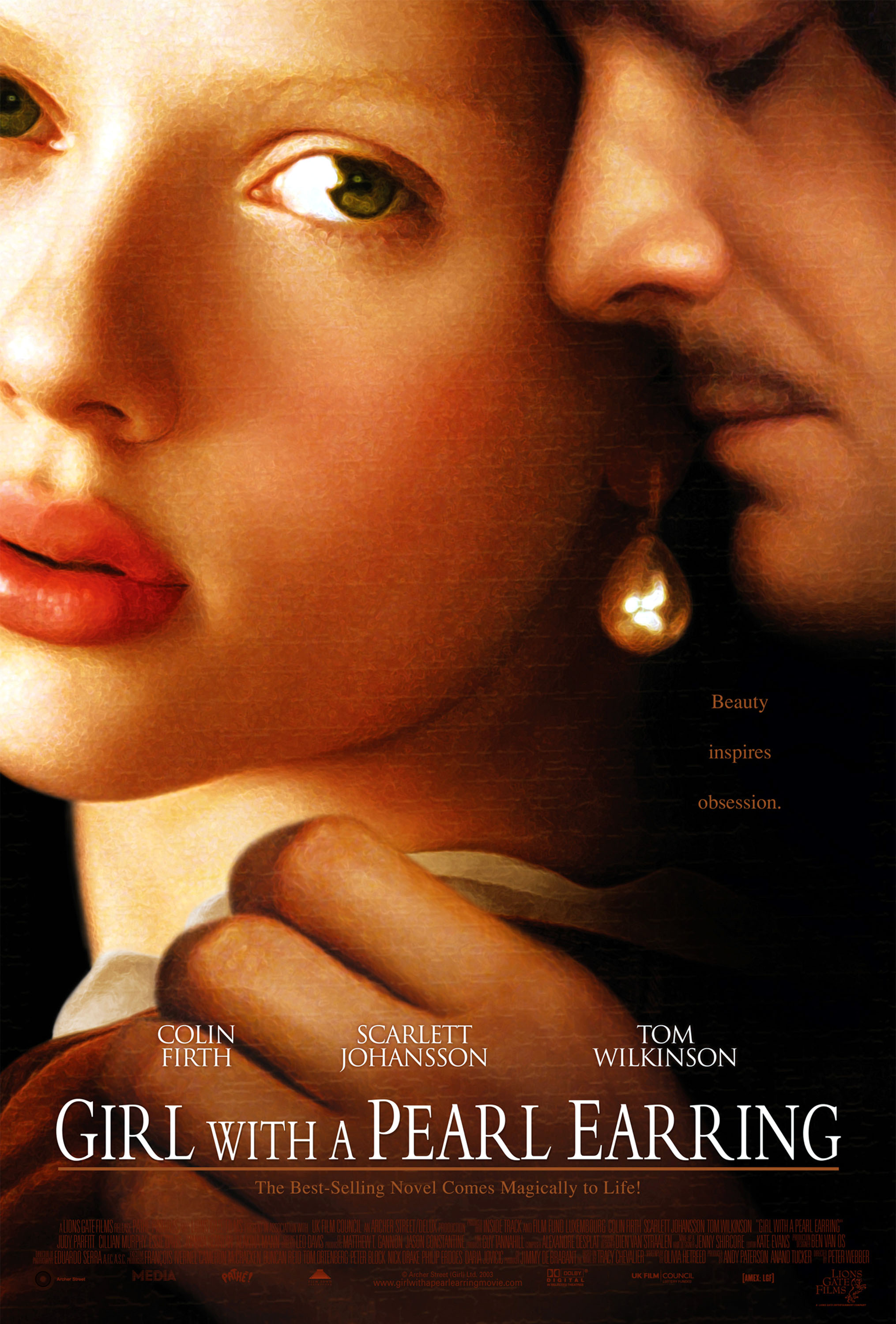 Film poster of Girl with pearl earring