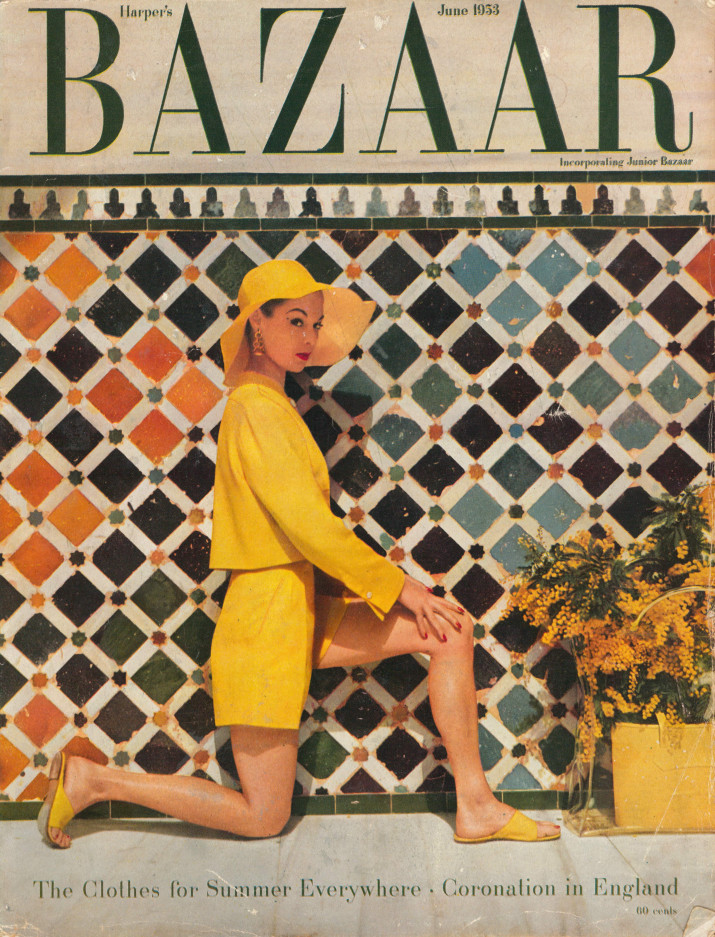 Harper's Bazzar's cover, June 1953, photo by Louise Dahl-Wolfe