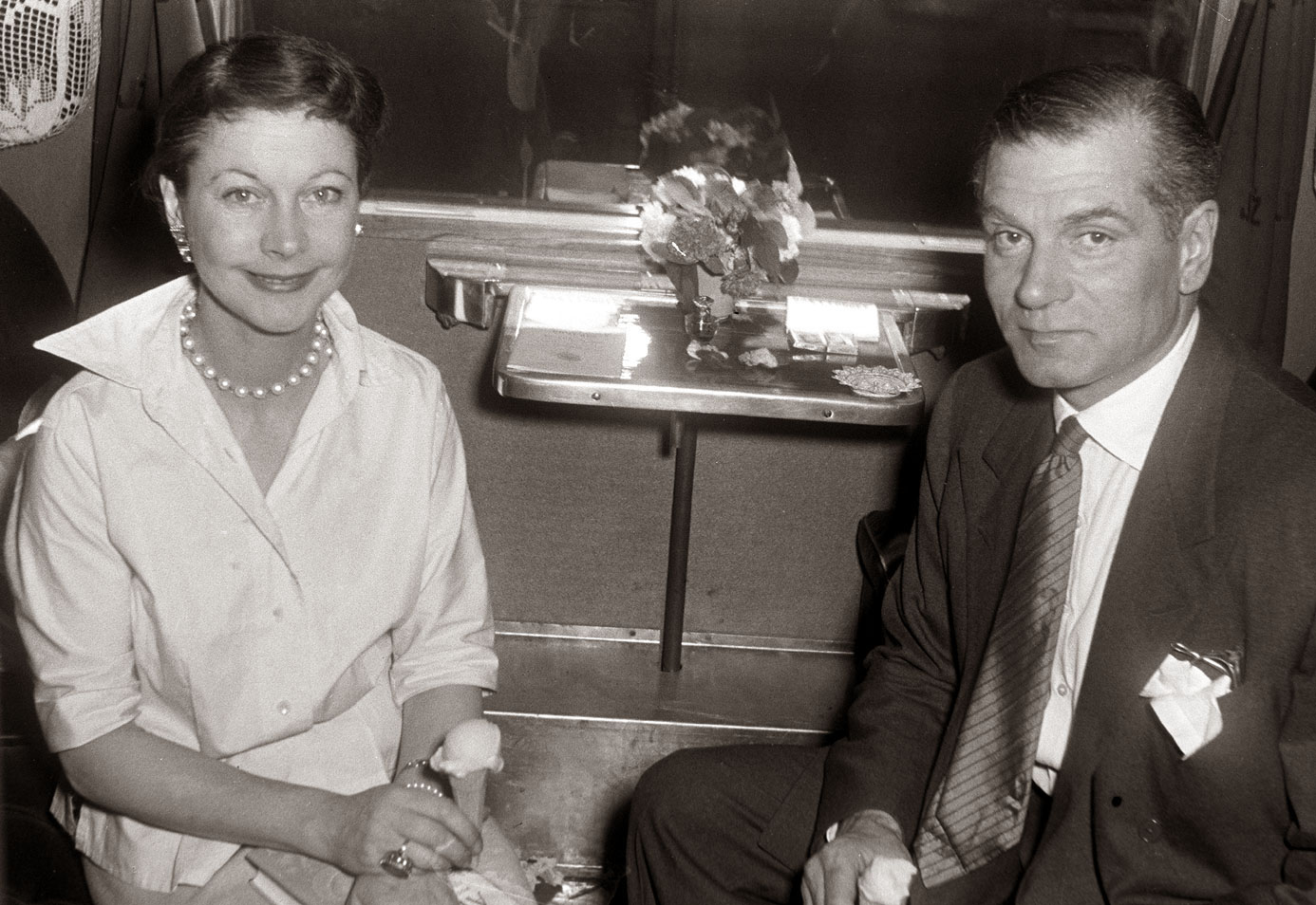 Lawrence Olivier and Vivien Leigh, 1957