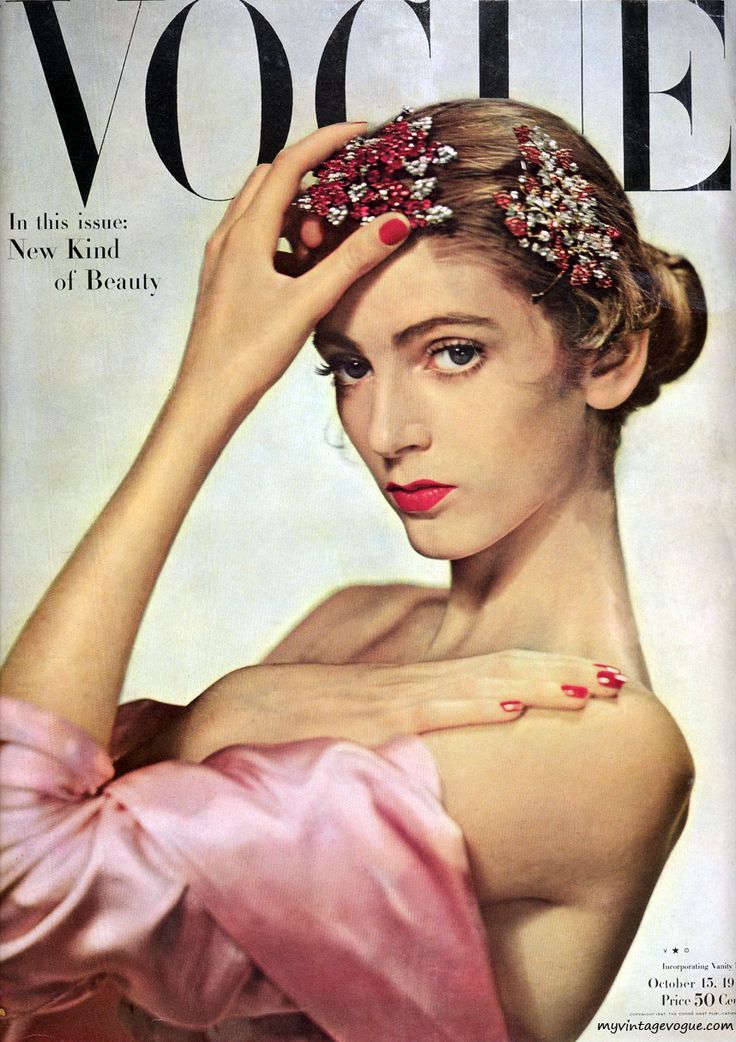 Carmen Dell'Orefice on the cover of Vogue