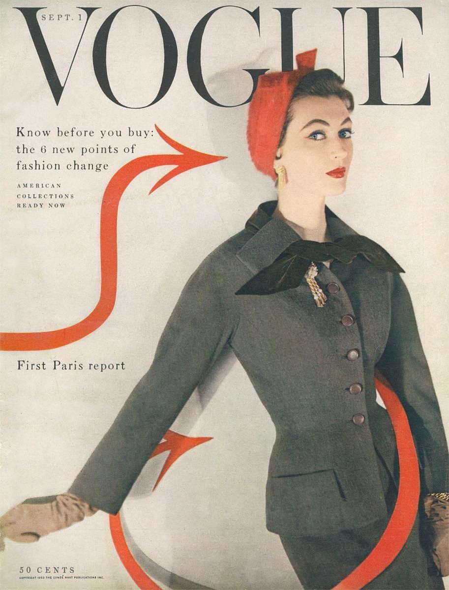 Vogue cover designed by ​Alexander Liberman (September 4, 1912 – November 19, 1999)