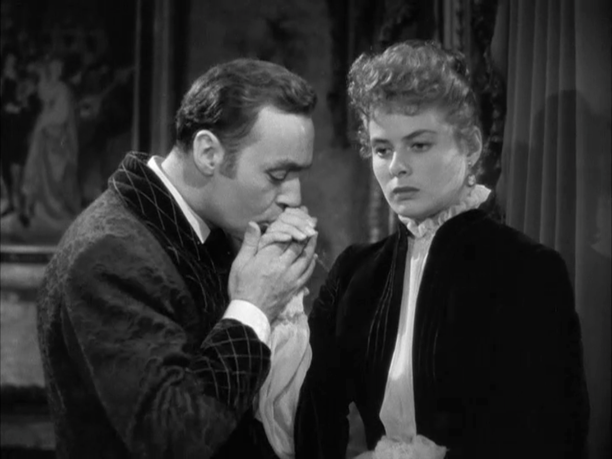 Ingrid Bergman with Charles Boyer in film Gaslight(1944)