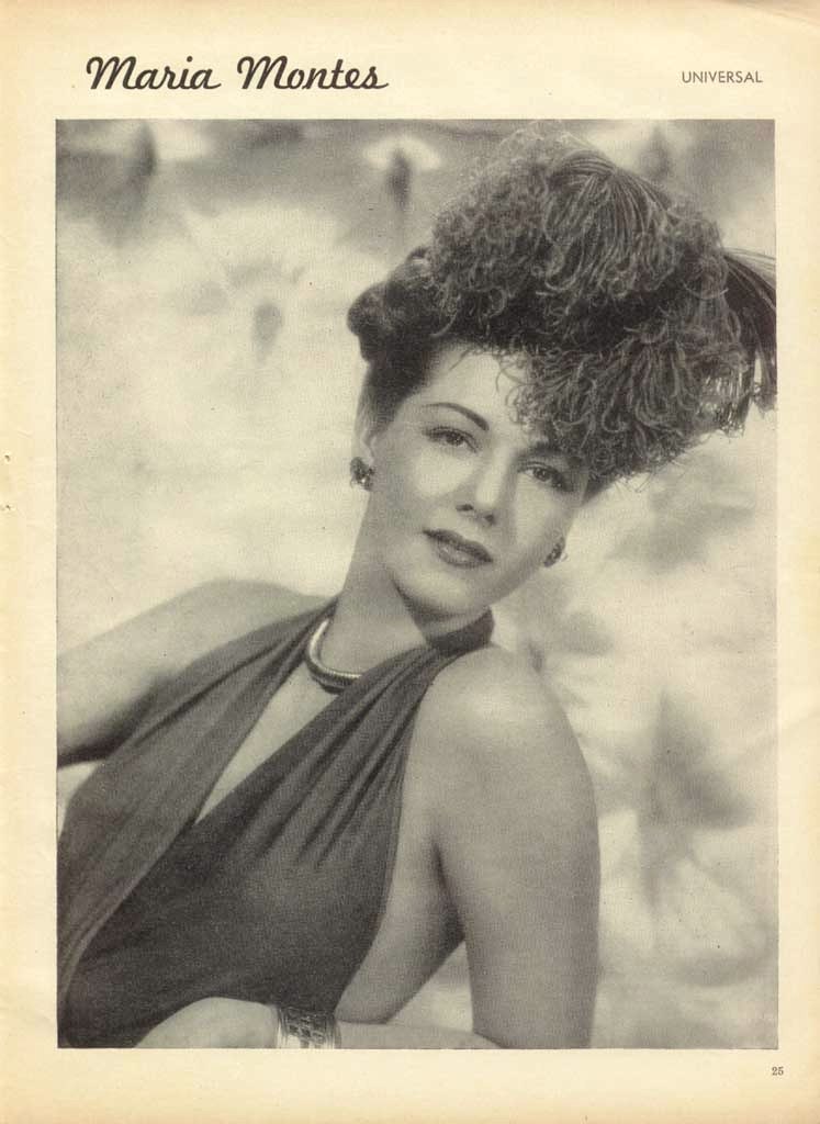  Publicity photography of Maria Montez for an Argentine magazine (1944)