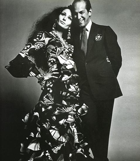 Naty Abascal with Óscar de la Renta