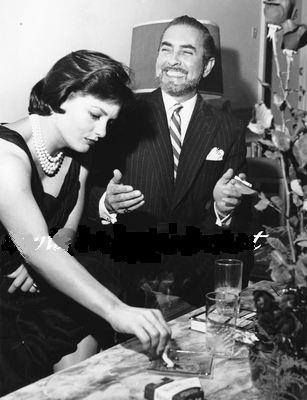 Tyrone Power with his third wife Debbie Minardos(Deborah Jean Smith)