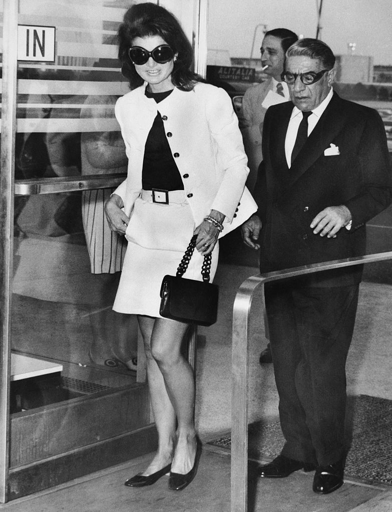 Jacqueline Kennedy Onassis with her husband Aristotle Onassis