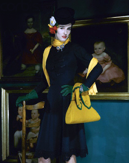 Portrait of Babe Paley in a wool coat, photo by John Rawlings(1912-1979), 1941