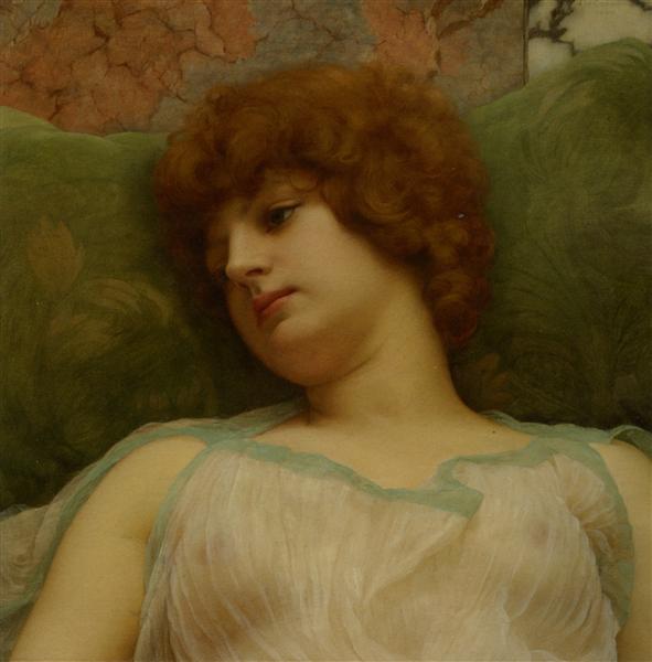 Idle moments, 1895 by John William Godward