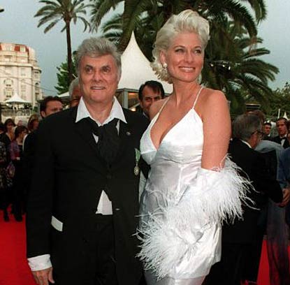 Tony Curtis with his sixth and last wife Jill Vandenberg