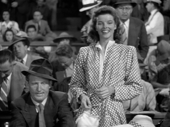 Katharine Hepburn with Spencer Tracy in film Woman of the Year