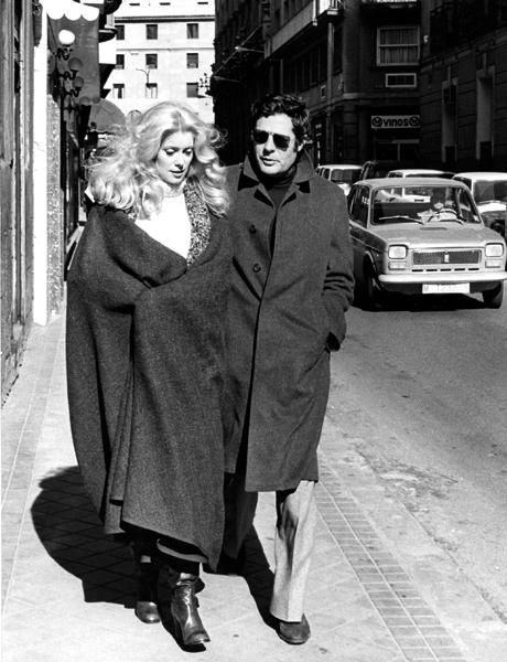 Catherine Deneuve with Italian actor Marcello Mastroianni