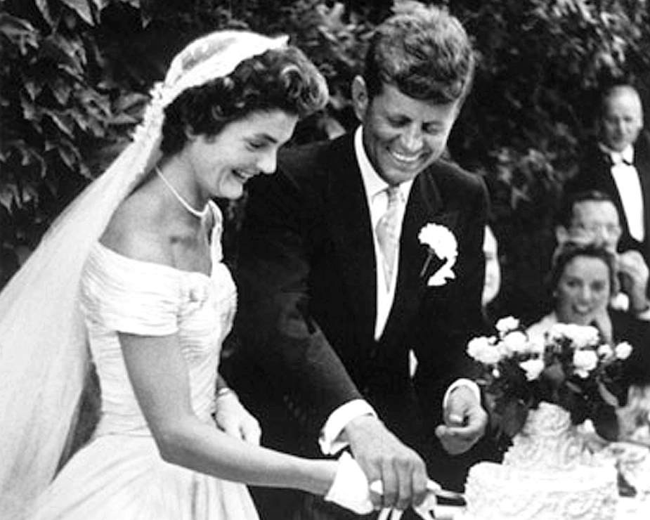 Jacqueline Kennedy with her husband John Fitzgerald Kennedy