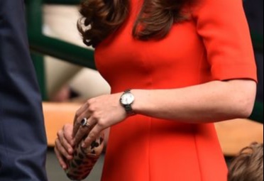 Kate Middleton cardinal red midi Cayla Dress by L.K. Bennett
