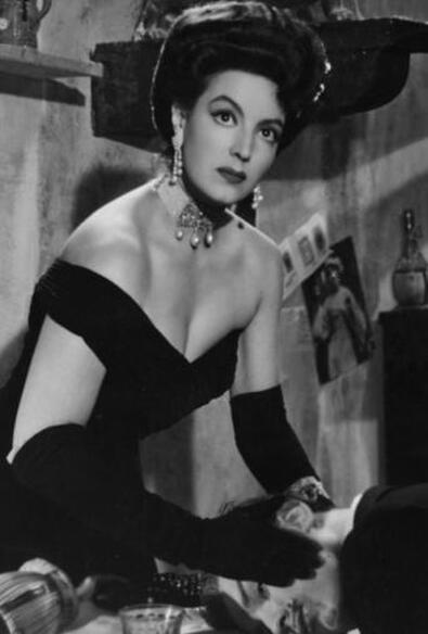 Maria Félix in film La noche del sábado (1950)/Maria Félix en la película La noche del sábado (1950)