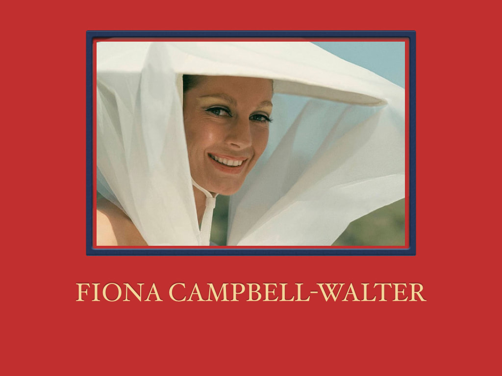 Elegant icon wardrobe essentials: Fiona Campbell-Walter, Baroness Thyssen in headscarves