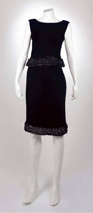 Elegant style icon wardrobe essentials: Audrey Hepburn in little black dress designed by Hubert de Givenchy, in film Charade(1963)