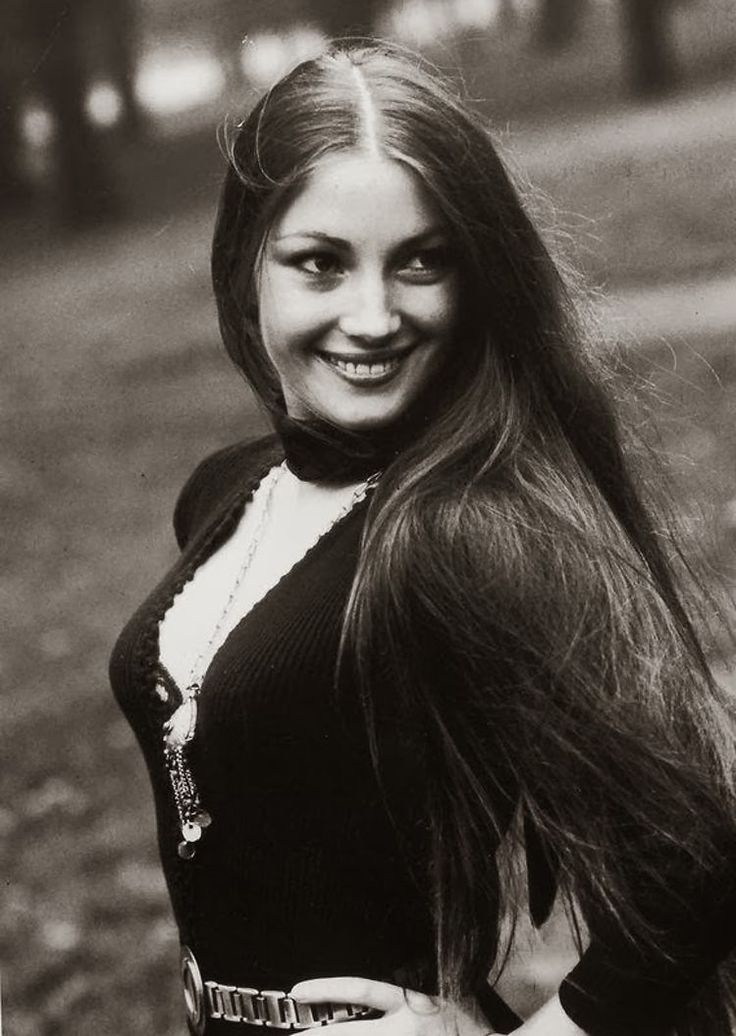 English actress Jane Seymour photographed between takes on the set of the 007 movie Live & Let Die in 1972, by photographer Paul Berriff. 
