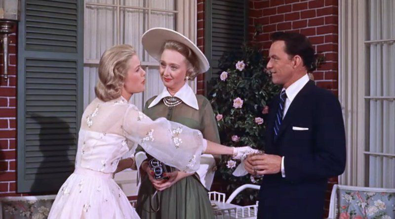 Grace Kelly with Celeste Holm and Frank Cinatra in film High Society(1956)