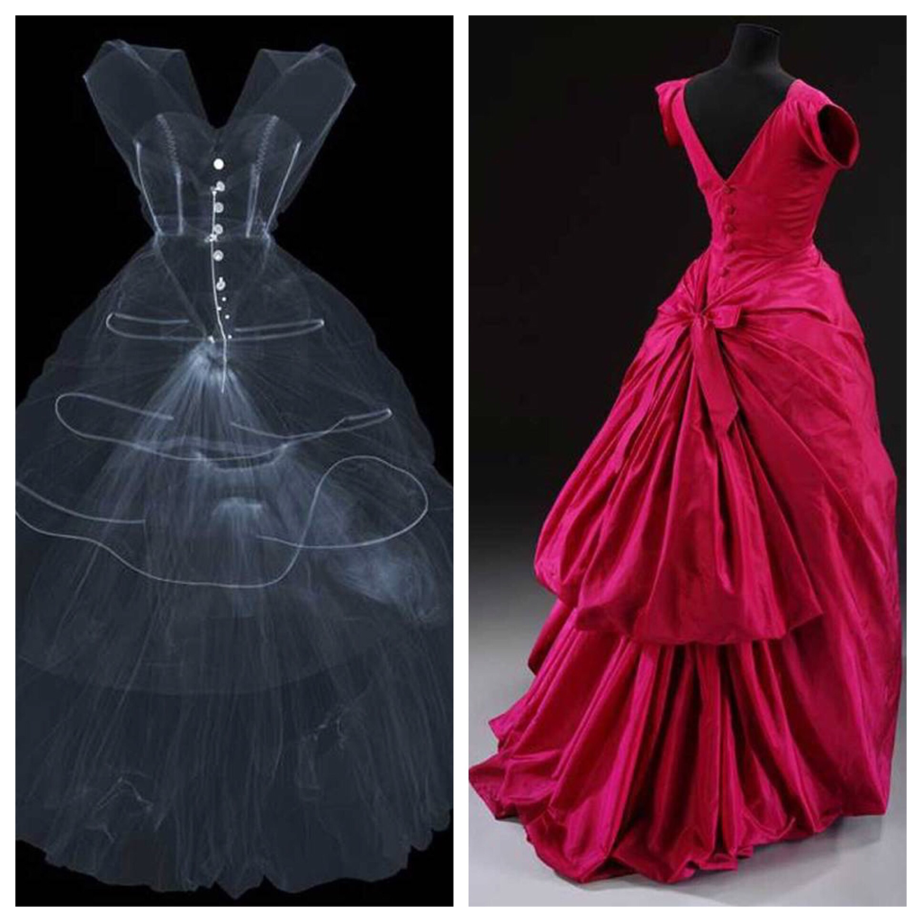Silk taffeta evening dress, Balenciaga, 1954. Museum no. T.427-1967. © Victoria and Albert Museum, London. 