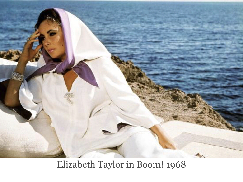 Elegant style icon wardrobe essentials: Elizabeth Taylor in headscarves