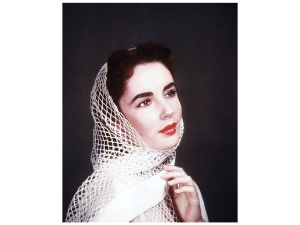 Elegant style icon wardrobe essentials: Elizabeth Taylor in headscarves