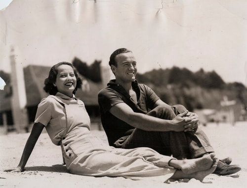 Merle Oberon and David Niven