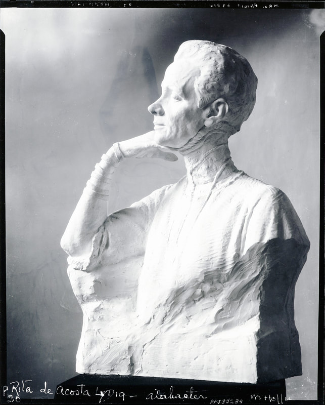 Rita Acosta de Lydig, alabaster sculpture by Malvina Hoffman