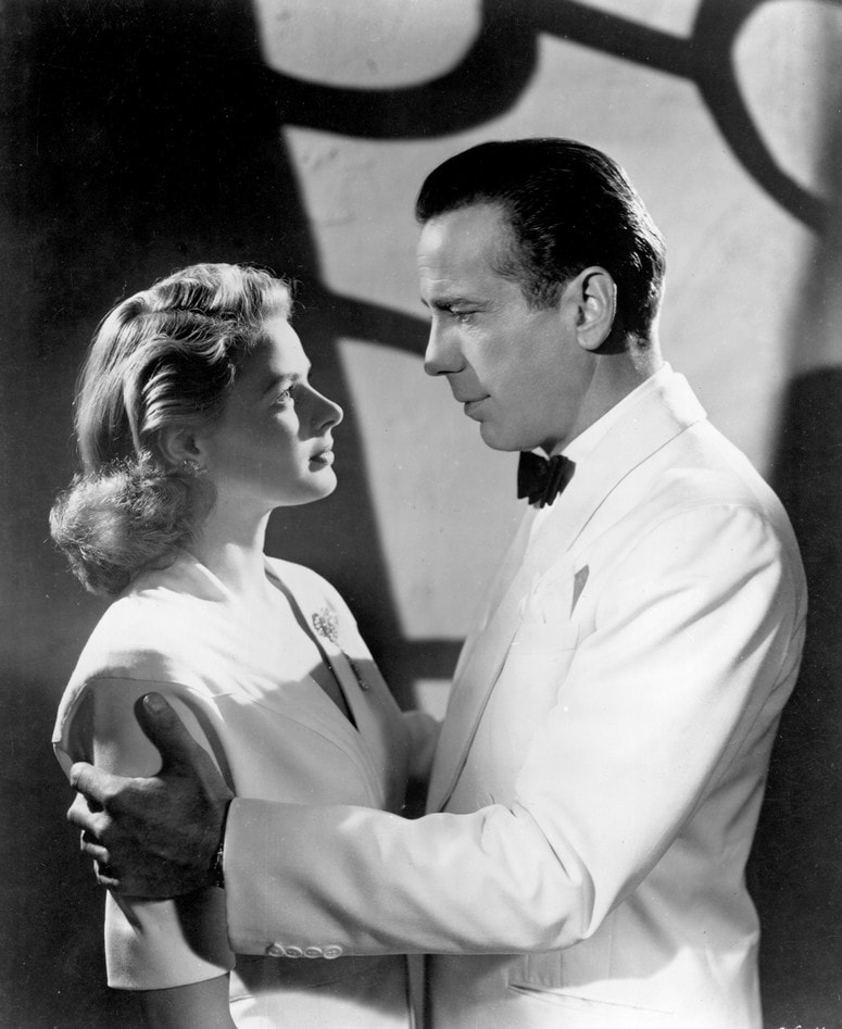 Ingrid Bergman and Humphrey Bogart in Casablanca (1942)