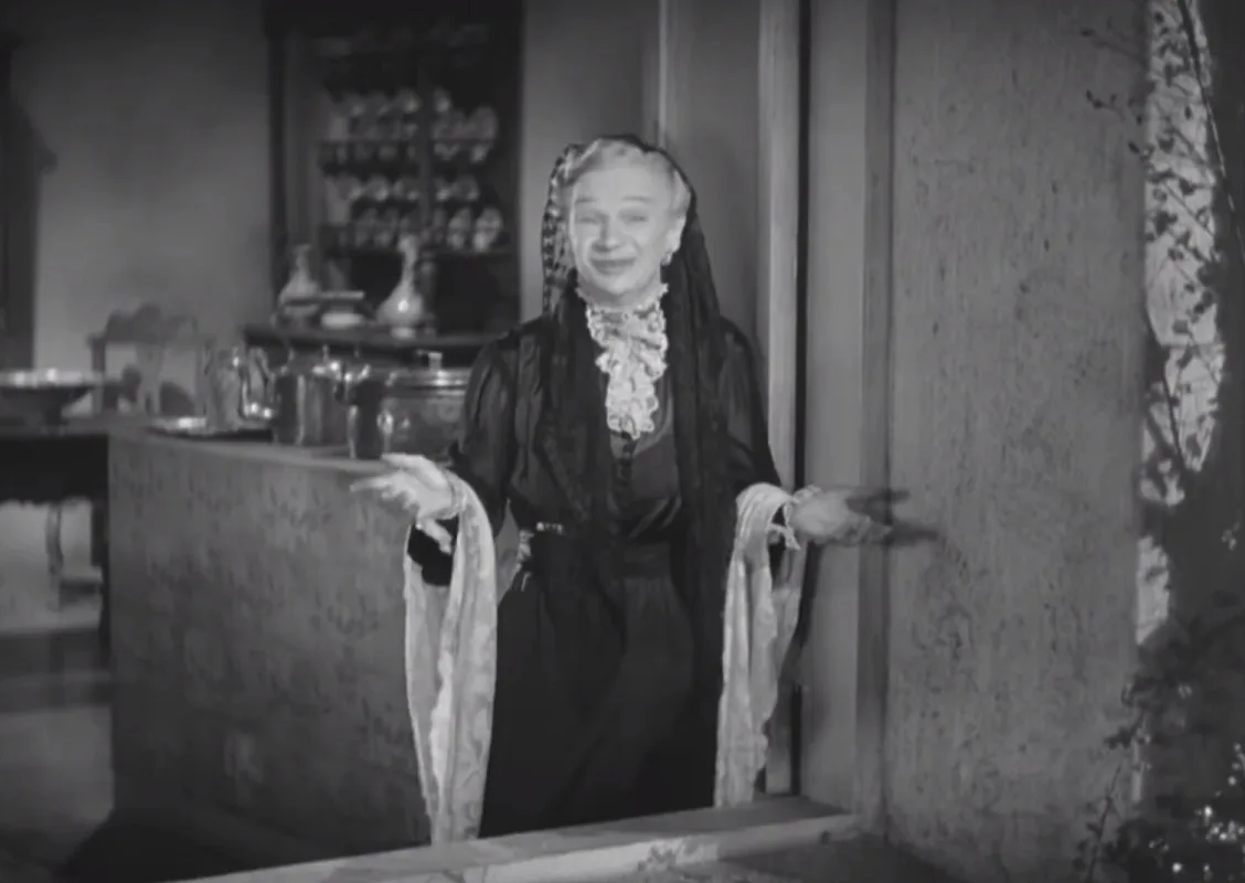 Maria Ouspenskaya as Janou, Michel's grandmother in the film An Affair to Remember (1957)