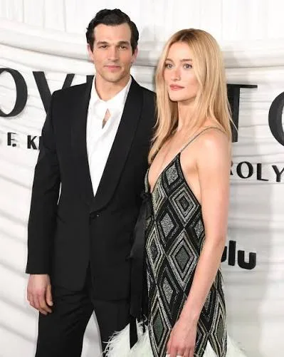 Sarah Pidgeon and Paul Anthony Kelly at the premiere of Love Story, New York, February 2026