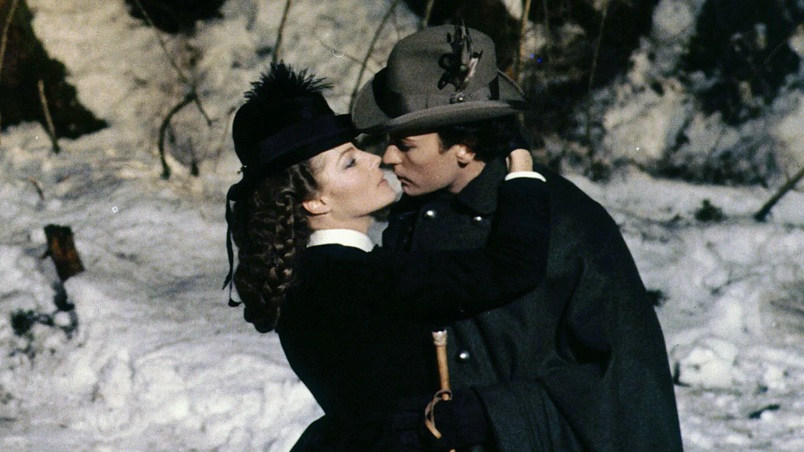 Helmut Berger and Romy Schneider in Ludwig (film, 1973)