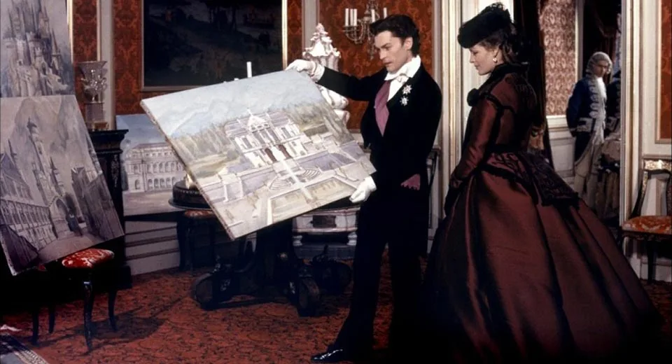 Helmut Berger and Romy Schneider in Ludwig (film, 1973)