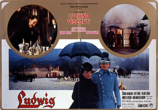 Ludwig (film, 1973) Starring Helmut Berger, Romy Schneider, Trevor Howard and Silvana Mangano