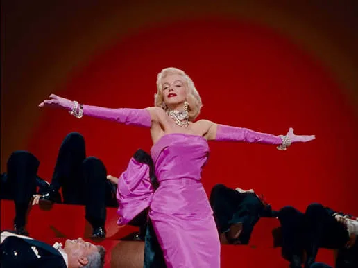 Marilyn Monroe in film Gentlemen Prefer Blondes(1953)
