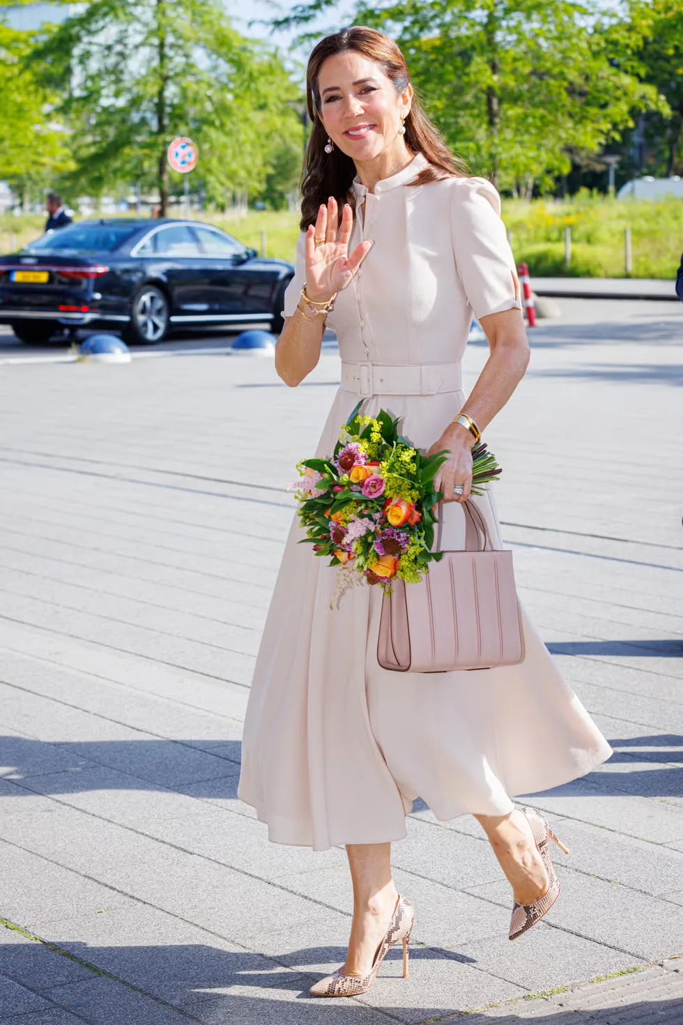 Crown Princess Mary in a Beulah dress, 2022