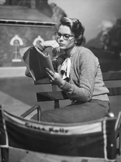 Grace Kelly on the set of The Country Girl (film, 1954)
