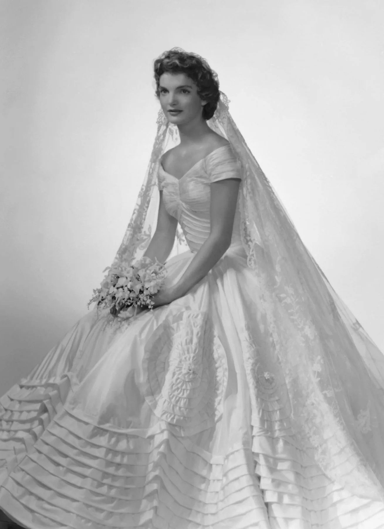 Iconic look: Jackie Kennedy's wedding dress by Ann Lowe, 1953
