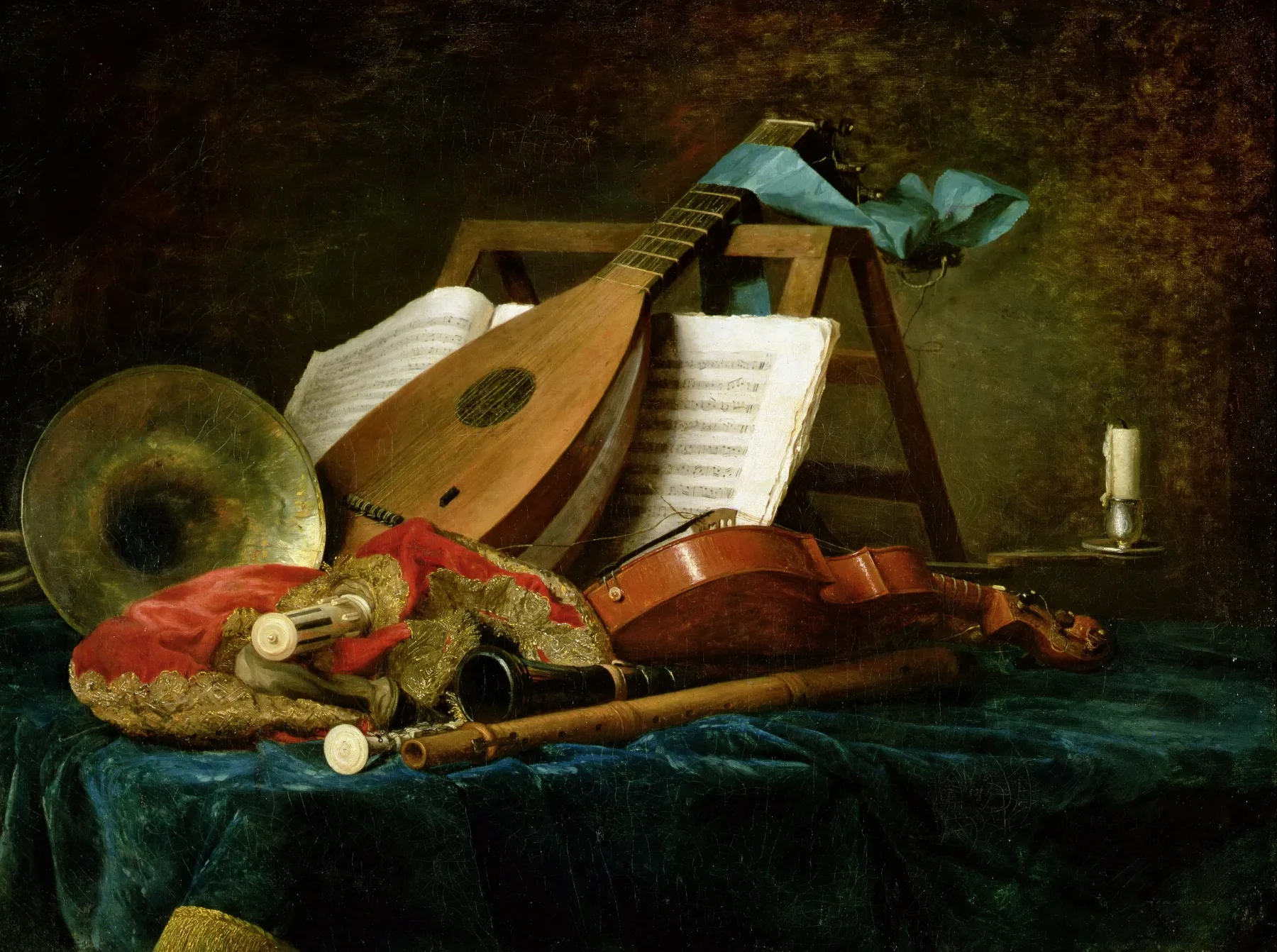 Attributes of Music by Anne Vallayer-Coster (21 December 1744 – 28 February 1818)