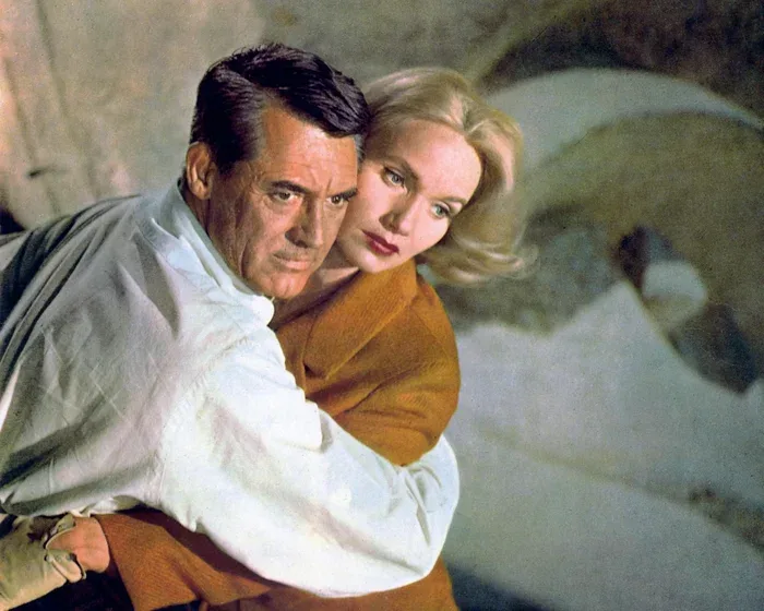 Cary Grant and Eva Marie in North by Northwest (film, 1959)