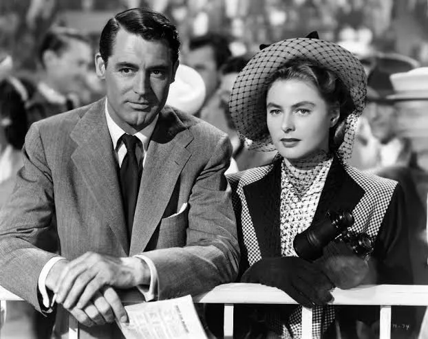 Cary Grant and Ingrid Bergman in film Notorious (1946)
