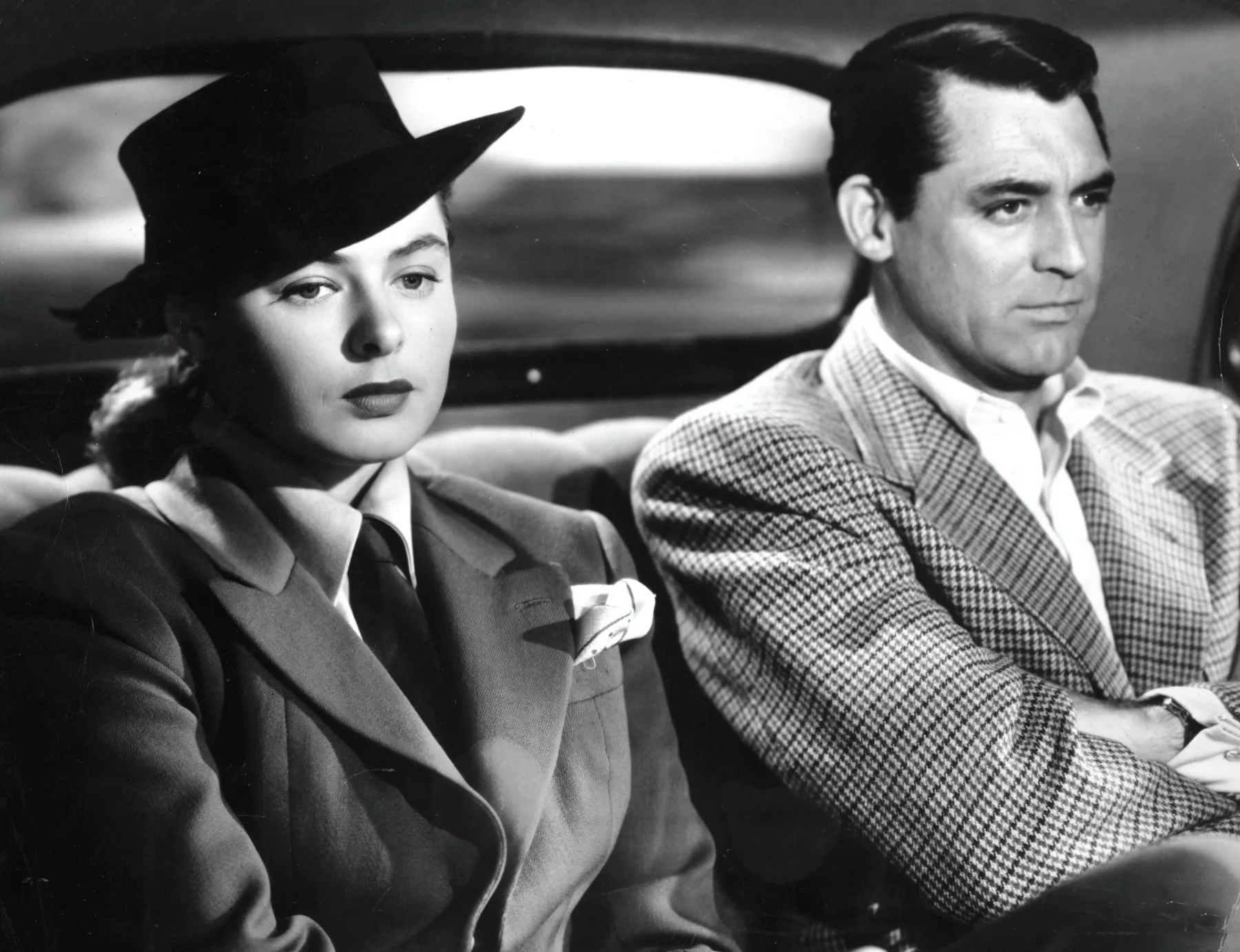 Cary Grant and Ingrid Bergman in film Notorious (1946)