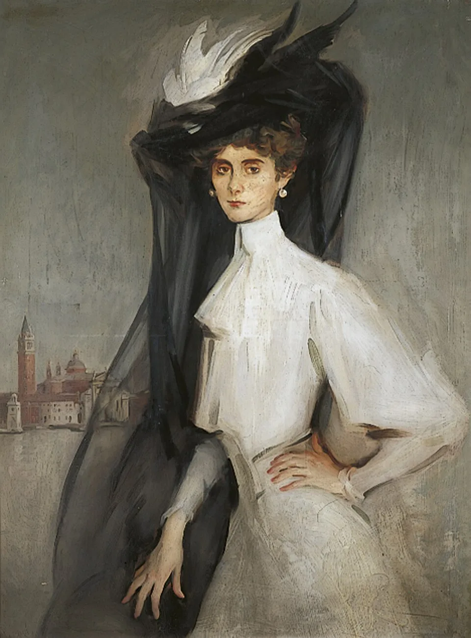 Portrait of Olga de Meyer by William Bruce Ellis Ranken, 1907, Leeds Museums and Galleries
